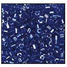 11/0 Luster Transparent Dark Sapphire 2 Cut Czech Seed Bead (1/2 Kilo) Preciosa #36080
