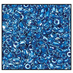 12/0 Sea Blue Lined Crystal 3-Cut Czech Seed Bead (10 Hanks) Preciosa #38638