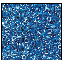 12/0 Sea Blue Lined Crystal 3-Cut Czech Seed Bead (10 Hanks) Preciosa #38638