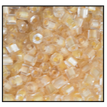 10/0 Yellow Lined Crystal 2 Cut Czech Seed Bead (1/2 Kilo) Preciosa #38683