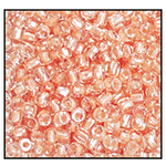 12/0 Peach Lined Crystal 3-Cut Czech Seed Bead (10 Hanks) Preciosa #38687