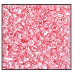 12/0 Pink Lined Crystal 3-Cut Czech Seed Bead (10 Hanks) Preciosa #38694
