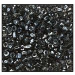 9/0 Luster Transparent Black Diamond 3-Cut Czech Seed Bead (10 Hanks) Preciosa #46010