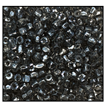12/0 Luster Transparent Black Diamond 3-Cut Czech Seed Bead (10 Hanks) Preciosa #46010