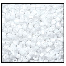 11/0 Luster White 2 Cut Czech Seed Bead (1/2 Kilo) Preciosa #46102