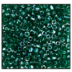12/0 Luster Transparent Emerald 3-Cut Czech Seed Bead (10 Hanks) Preciosa #56060