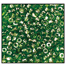 9/0 Luster Transparent Green 3-Cut Czech Seed Bead (10 Hanks) Preciosa #56430