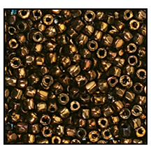 12/0 Metallic Copper 3-Cut Czech Seed Bead (10 Hanks) Preciosa #59145
