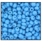 9/0 Opaque Medium Turquoise Czech Seed Bead (1/2 Kilo) Preciosa #63030