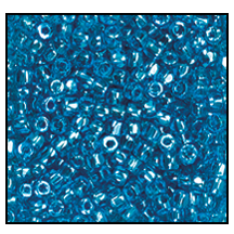 9/0 Luster Transparent Sky Blue 3-Cut Czech Seed Bead (10 Hanks) Preciosa #66150
