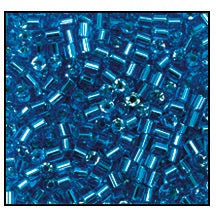 11/0 Silver Lined Aqua 2 Cut Czech Seed Bead (1/2 Kilo) Preciosa #67150