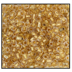 7/0 24 Kt Gold Lined Crystal Czech Seed Bead (1/4 Kilo) Preciosa #68104