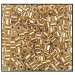 10/0 Gold Lined Crystal 2 Cut Czech Seed Bead (1/2 Kilo) Preciosa #68106