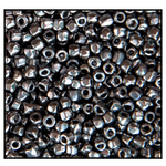 9/0 Metallic Platinum 3-Cut Czech Seed Bead (Hank) Preciosa #68307
