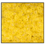 9/0 Transparent Yellow 3-Cut Czech Seed Bead (10 Hanks) Preciosa #80010