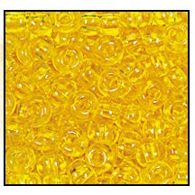 9/0 Transparent Yellow Czech Seed Bead (1/2 Kilo) Preciosa #80010