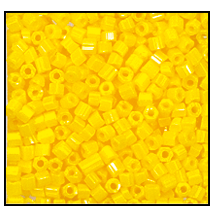11/0 Opaque Dark Yellow 2 Cut Czech Seed Bead (1/2 Kilo) Preciosa #83130