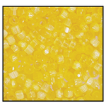 12/0 Satin Yellow 3-Cut Czech Seed Bead (10 Hanks) Preciosa #85011