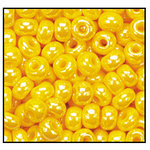 12/0 Opaque Dark Yellow Luster Czech Seed Bead (1/2 Kilo) Preciosa #88130