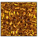 11/0 Copper Lined Citrine Czech Seed Bead (1/2 Kilo) Preciosa #89010