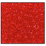 15/0 Transparent Red Czech Seed Bead (1/2 Kilo) Preciosa #90070