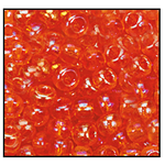 11/0 Transparent Light Red Iris Czech Seed Bead (1/2 Kilo) Preciosa #91050