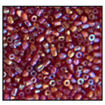 12/0 Transparent Ruby Iris 3-Cut Czech Seed Bead (10 Hanks) Preciosa #91120