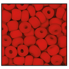11/0 Matte Opaque Red Czech Seed Bead (1/2 Kilo) Preciosa #93190M