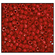 9/0 Opaque Dark Red 3-Cut Czech Seed Bead (10 Hanks) Preciosa #93210