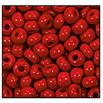 14/0 Opaque Dark Red Czech Seed Bead (1/2 Kilo) Preciosa #93210