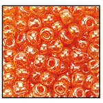 6/0 Luster Transparent Dark Orange Czech Seed Bead (1/2 Kilo) Preciosa #96030