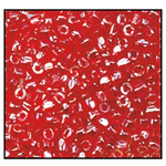 9/0 Luster Transparent Red 3-Cut Czech Seed Bead (10 Hanks) Preciosa #96070