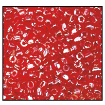 9/0 Luster Transparent Red 3-Cut Czech Seed Bead (10 Hanks) Preciosa #96070