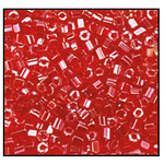10/0 Luster Transparent Red 2 Cut Czech Seed Bead (1/2 Kilo) Preciosa #96070