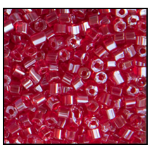 10/0 Luster Transparent Dark Red 2 Cut Czech Seed Bead (1/2 Kilo) Preciosa #96080