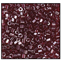 11/0 Luster Transparent Burnt Red 2 Cut Czech Seed Bead (1/2 Kilo) Preciosa #96120