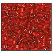 10/0 Silver Lined Light Red 2 Cut Czech Seed Bead (1/2 Kilo) Preciosa #97070
