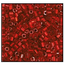 10/0 Silver Lined Dark Red 2 Cut Czech Seed Bead (1/2 Kilo) Preciosa #97090
