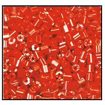 11/0 Luster Opaque Chinese Red 2 Cut Czech Seed Bead (1/2 Kilo) Preciosa #98170