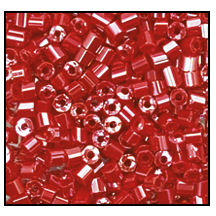 11/0 Luster Opaque Dark Red 2 Cut Czech Seed Bead (1/2 Kilo) Preciosa #98210