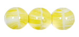 14mm Agate Yellow Druk Bead (300 Pcs) #GAJ037