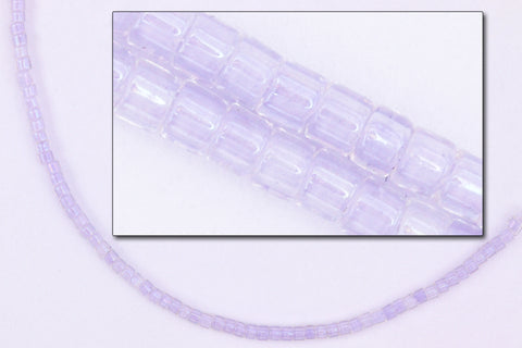 DB080- 11/0 Pale Lavender Lined Crystal AB Delica Beads