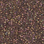DB126- 11/0 Pink Luster Light Olive Delica Beads