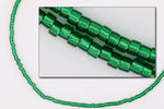 DB148- 11/0 Silver Lined Christmas Green Delica Beads