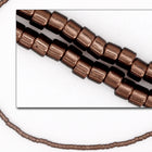 DB150- 11/0 Silver Lined Brown Delica Beads