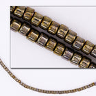 DB254- 11/0 Galvanized Tarnished Silver Delica Beads