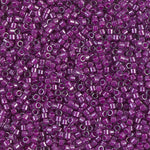 DB281- 11/0 Magenta Lined Pale Blue Luster Delica Beads