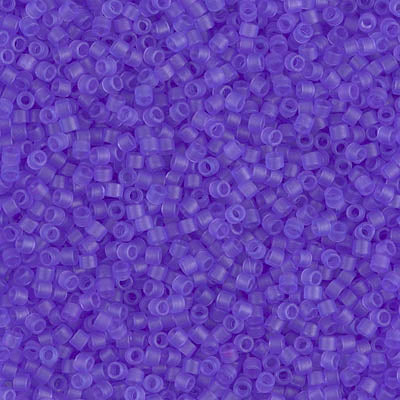 DB783- 11/0 Dyed Matte Transparent Violet Miyuki Delica Beads (50 Gm, 250 Gm)