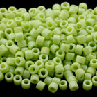 DB876- 11/0 Matte Opaque Neon Green Iris Miyuki Delica Beads (10 Gm, 50 Gm, 250 Gm)