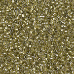 DB908- 11/0 Chartreuse Lined Light Chartreuse Miyuki Delica Beads (10 Gm, 50 Gm, 250 Gm)